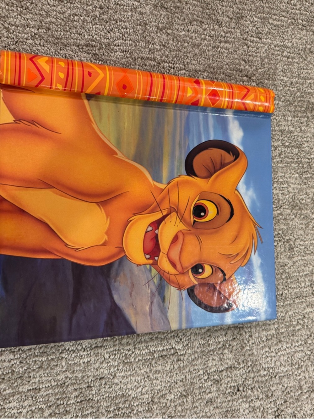 Disney Orange Simba Kids Storage Box